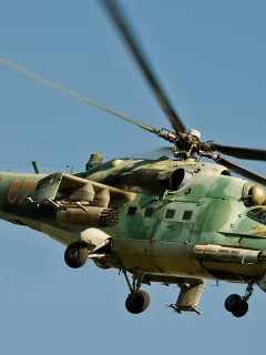 боевой, Авиация, российский, вертолет, советский, ми-24