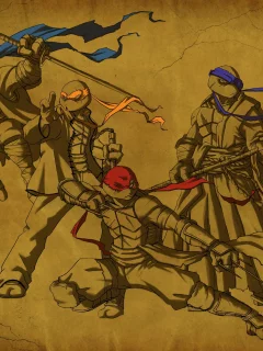 Черепашки, tmnt, ниндзя, супер