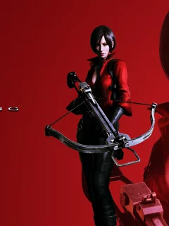 обитель зла, красный фон, ada wong, ада вонг, Resident evil 6
