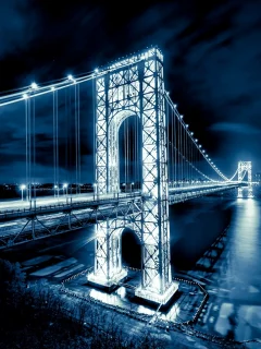 мост джорджа вашингтона, George washington bridge, manhattan, new jersey