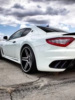 mc stradale, мазерати, Maserati, грантуризмо, белый, granturismo, white