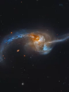 galaxy, Ngc2623, звезды, галактика, пространство