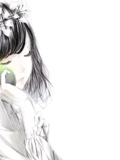 лента, венок, девушка, цветы, sawasawa, Art, груша