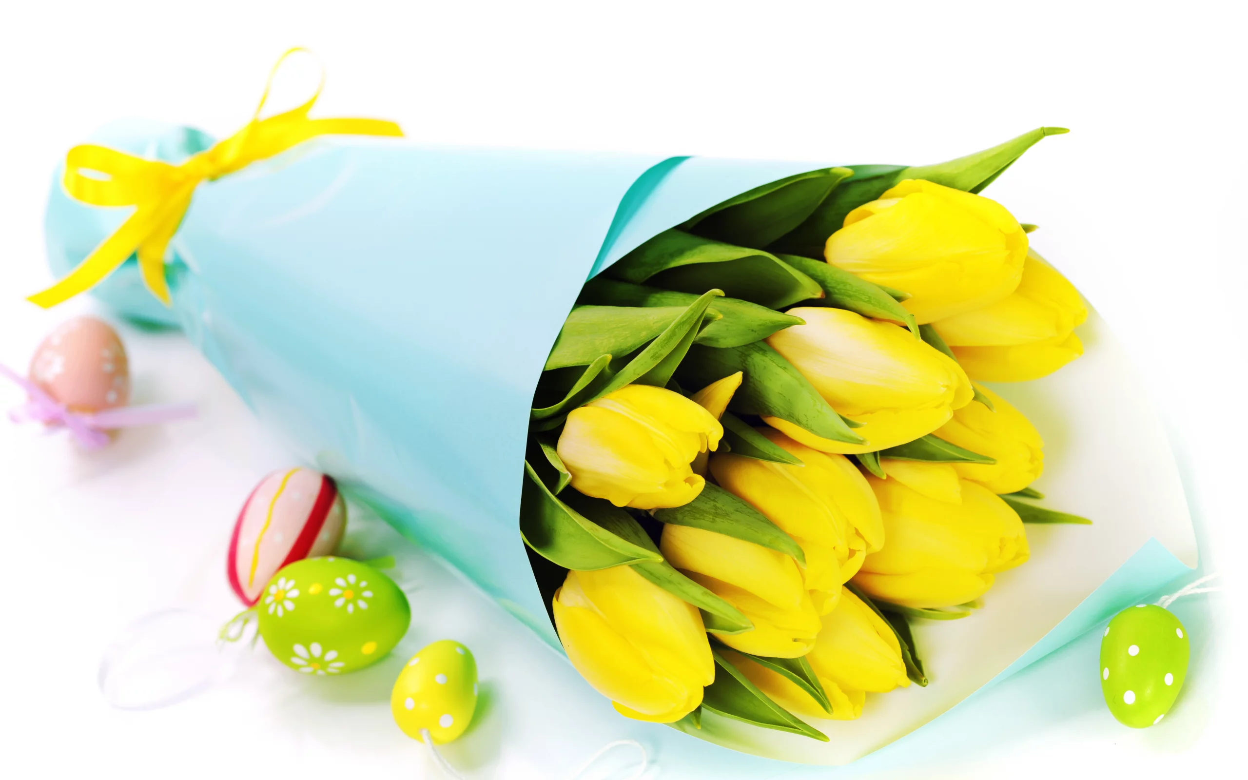 Цветы, яйца, букет, easter, тюльпаны, пасхальные