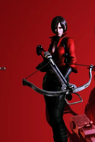 обитель зла, красный фон, ada wong, ада вонг, Resident evil 6