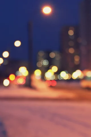bokeh, человек, улица, город, фонари, свет, бокехи, Ночь