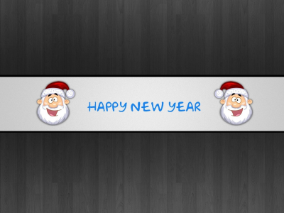 новый год, санта, Happy new year, надпись