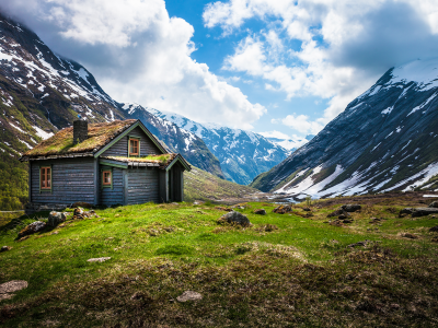 Norway, хижина, норвегия, горы