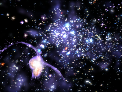 Галактики, скопление, вселенная