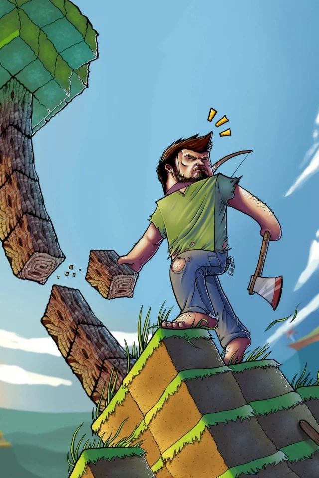 Minecraft, игра, game, пиксели, майнкрафт