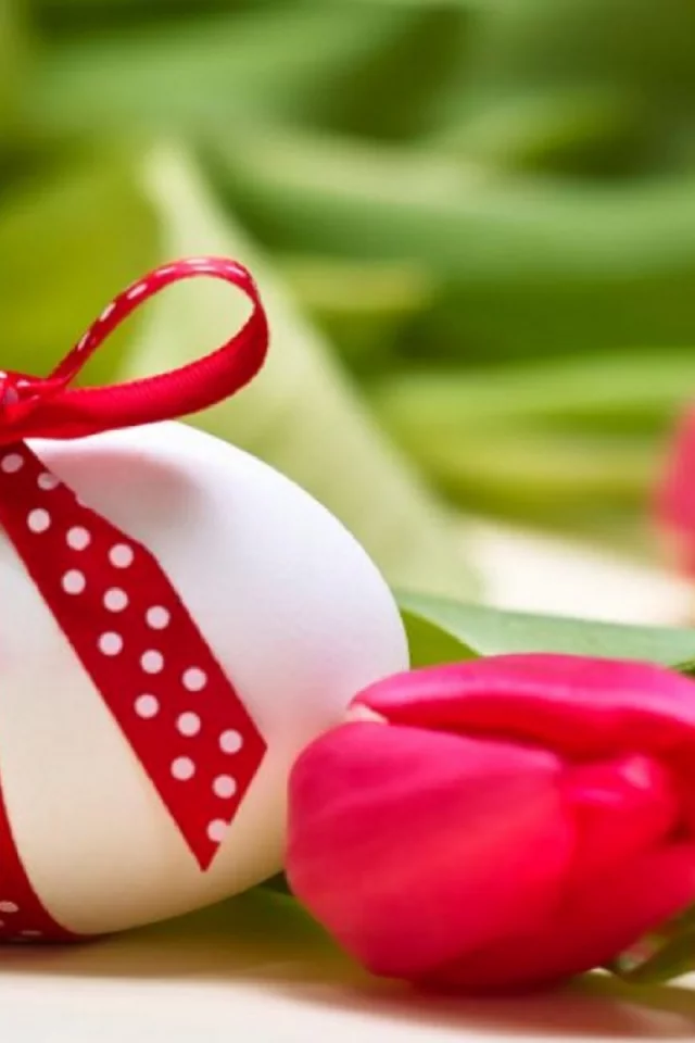 тюльпаны, пасхальные, букет, яйца, easter, Цветы