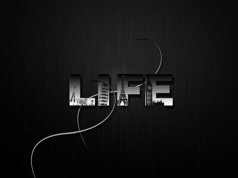 надпись, black style, life, minimalism, Минимализм