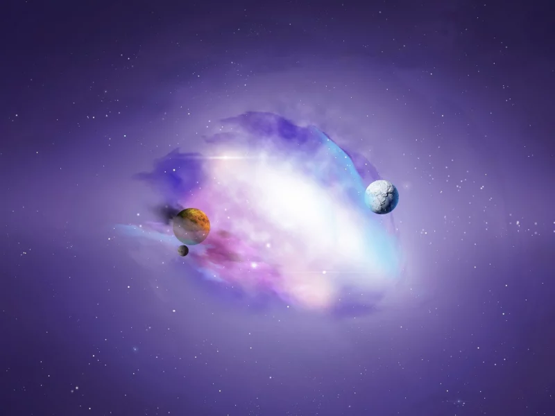 Space, арт, планеты, космос, звезды, туманность