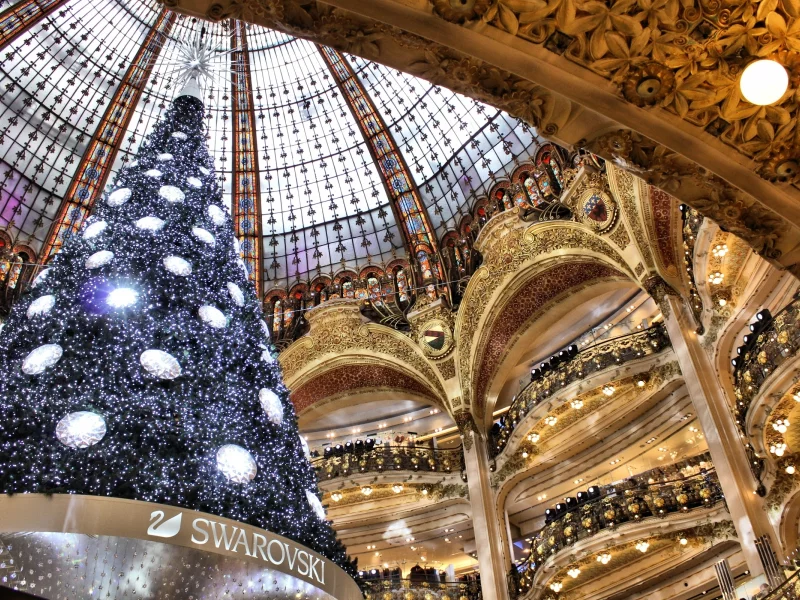 swarovski, париж, франция, новогодняя елка, Новый год