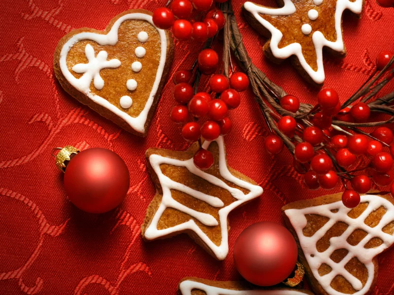 new year, Christmas, новый год, рождество, печенье, игрушки