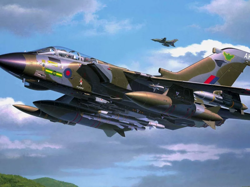 рисунок, Panavia tornado, арт, истребитель-бомбардировщик