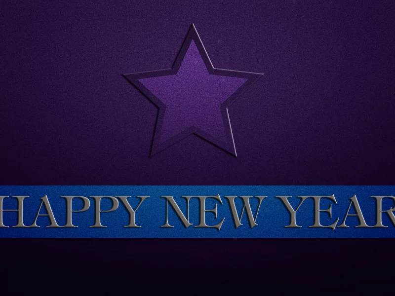 надпись, Новый год, полоса, happy new year, фиолетовый фон