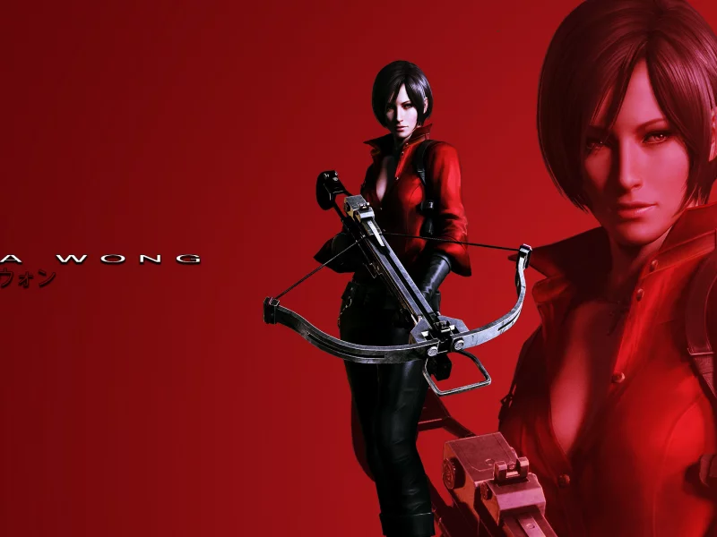 обитель зла, красный фон, ada wong, ада вонг, Resident evil 6