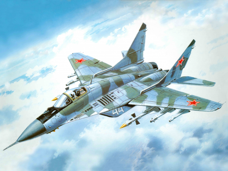 Арт, советский, mig-29, миг-29, самолет, российский