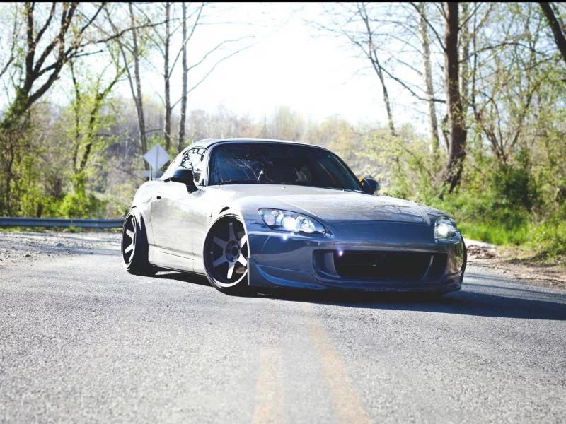 ксенон, vtec, s2k, volk, s2000, honda, лес, фары, дорога, Хонда, свет