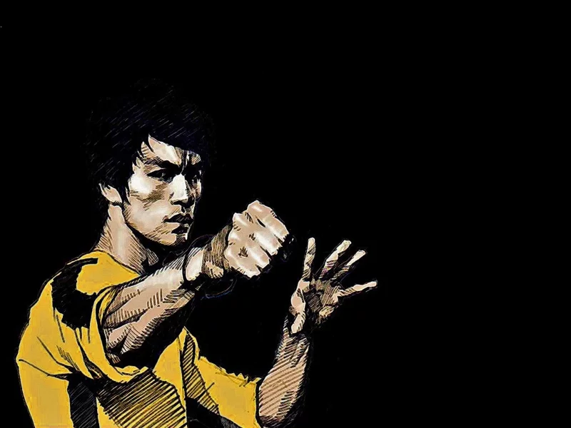 Брюс ли, мастер, память, рисунок, bruce lee, легенда