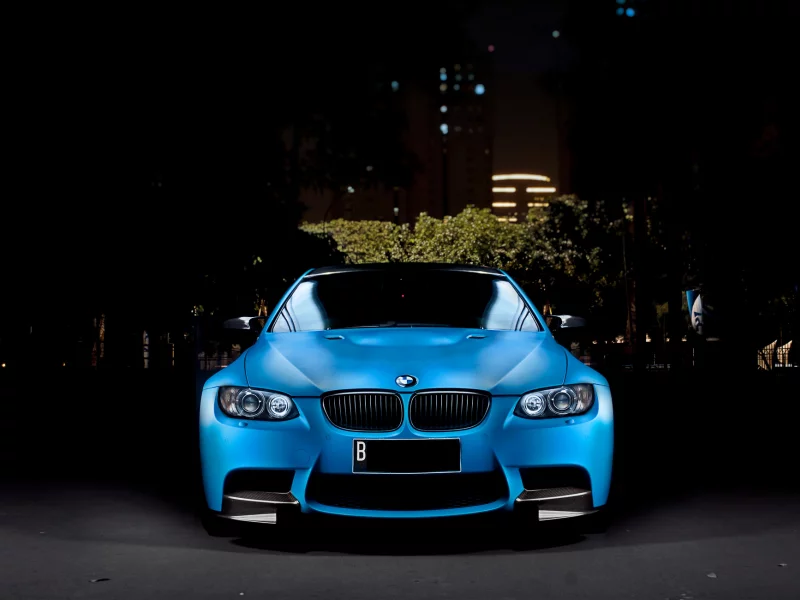 Bmw, тюнинг, машины, город, m3, ночь, авто, синий