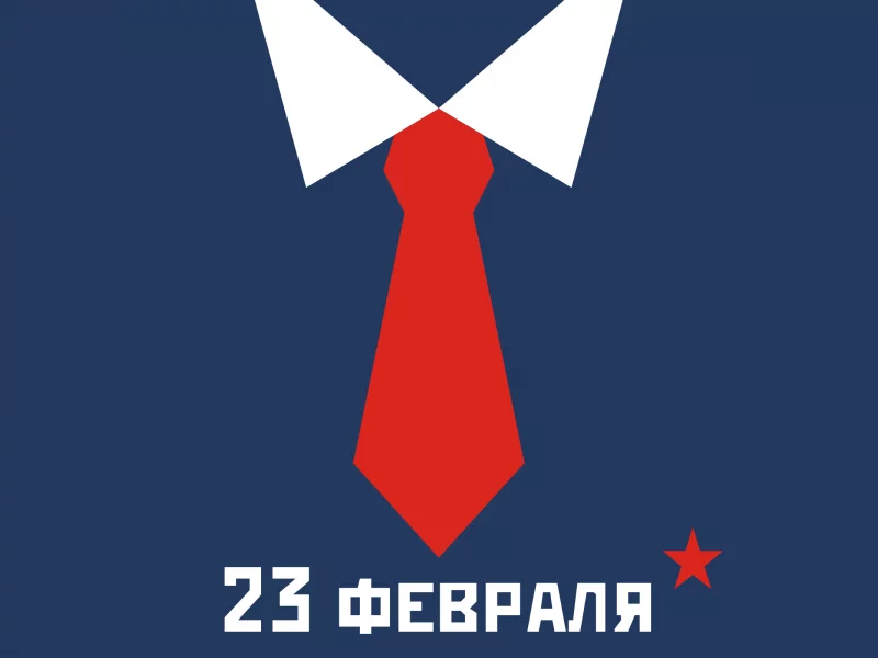 звезда, воротник, 23 февраля, минимализм, галстук