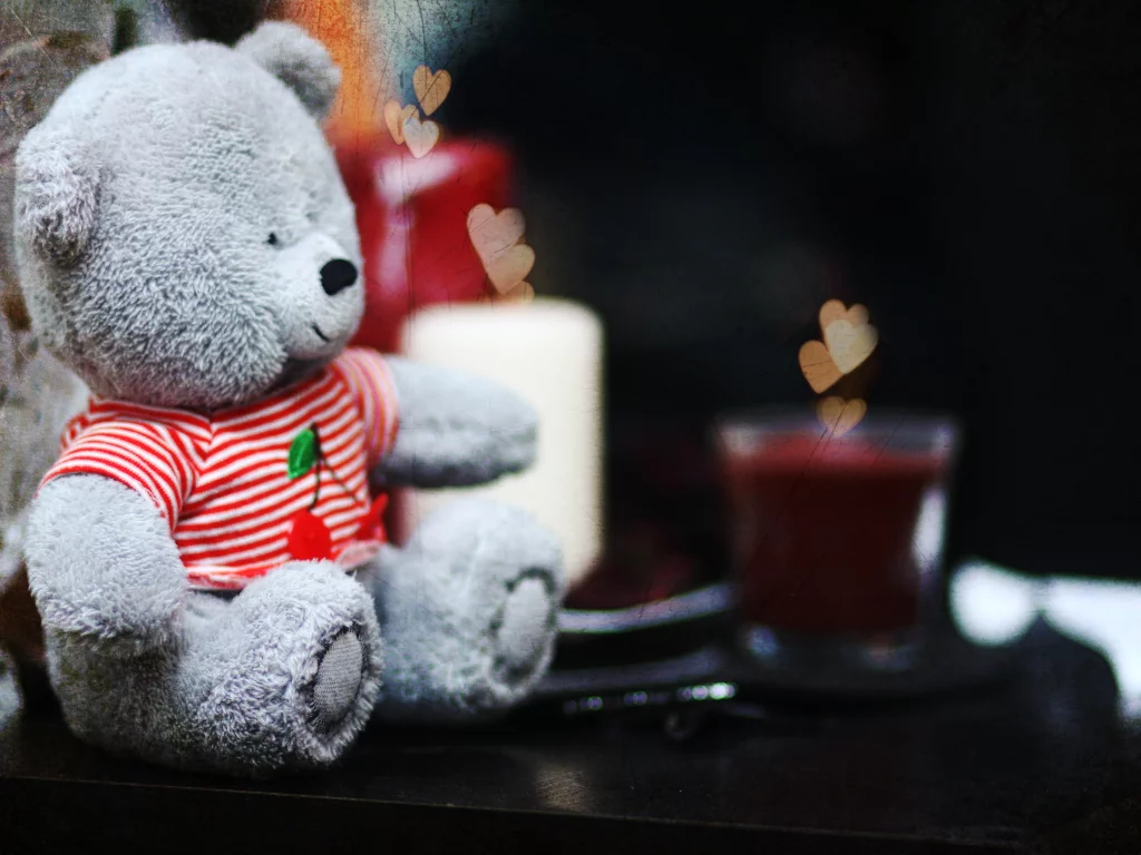 teddy, сердечки, любовь, свечи, Мило, мишка