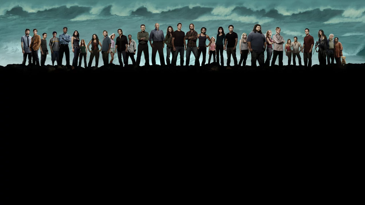 собака, lost, герои сериала, люди, море, Остаться в живых