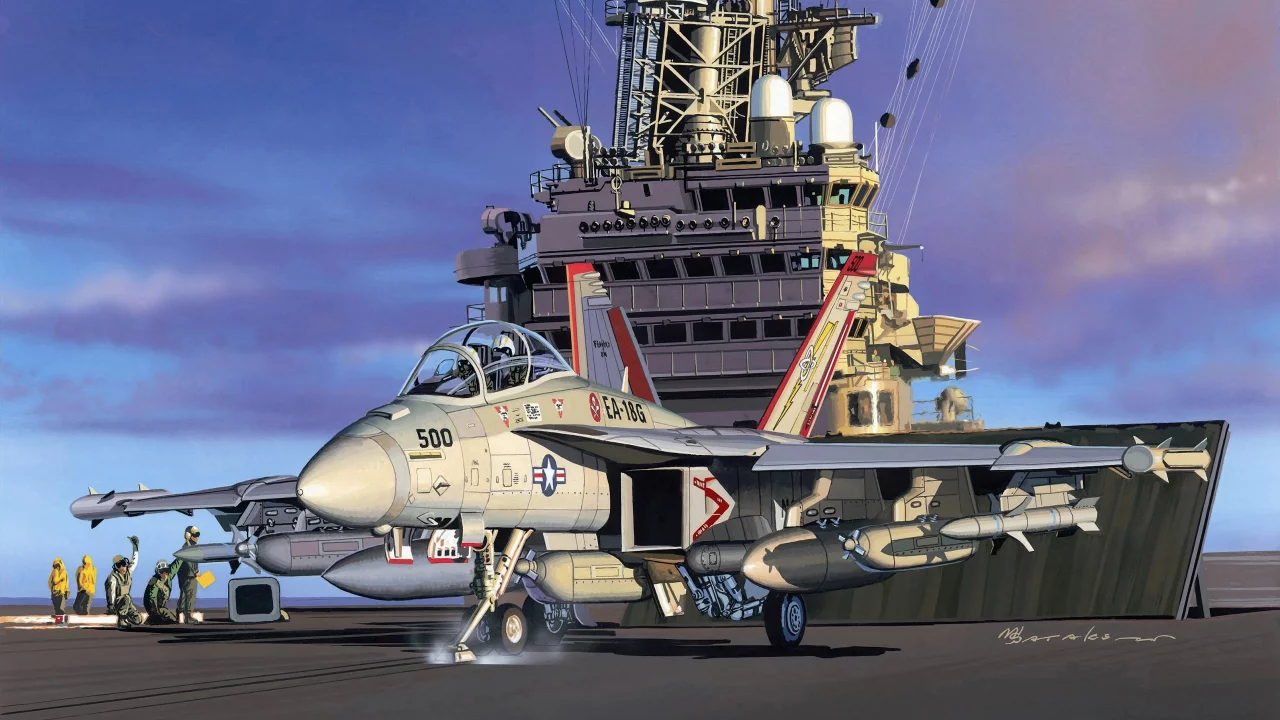 ea-18, Арт, ea-18, боинг, гроулер, палубный, boeing, growler, самолет