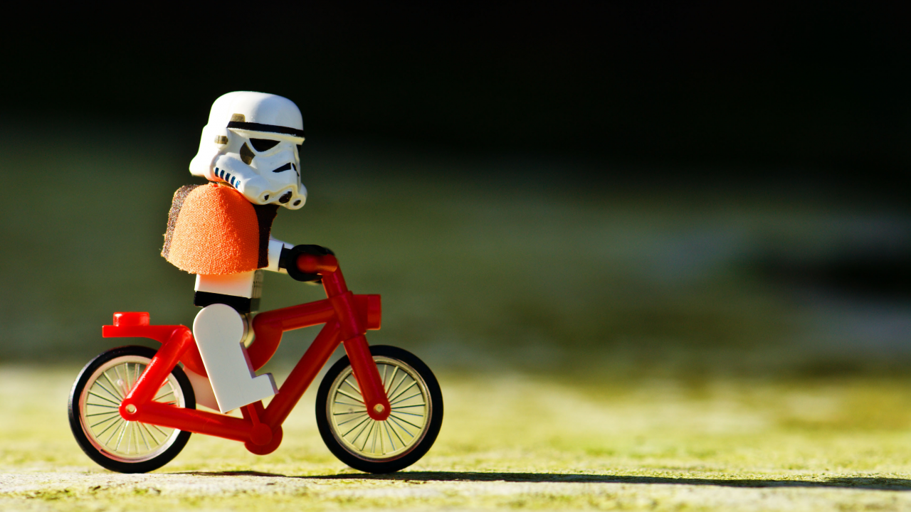 клон, велосипед, Lego, star wars, звёздные войны
