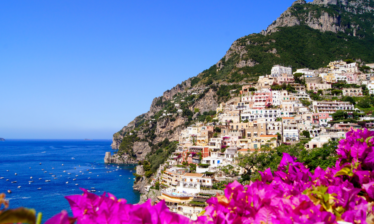 побережье, дома, италия, italy, амальфи, город, Amalfi, скалы