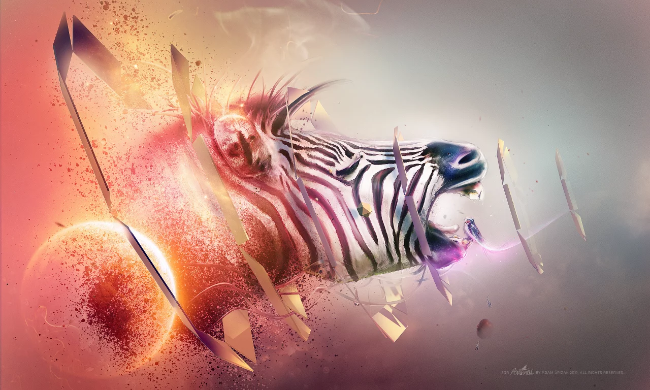 red, white, black, blue, abstraction, orange, purple, Zebra, gray