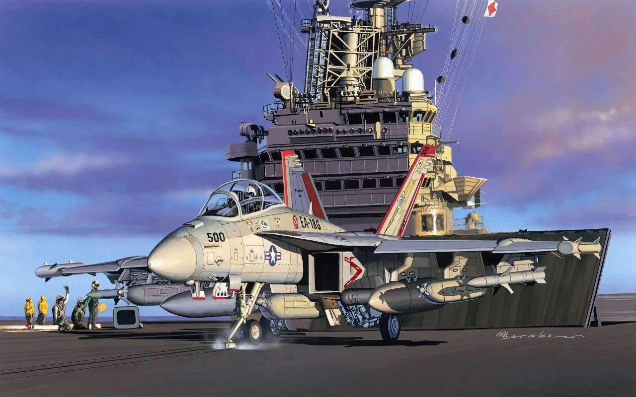 ea-18, Арт, ea-18, боинг, гроулер, палубный, boeing, growler, самолет