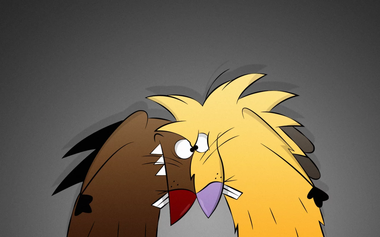 The angry beavers, норберт, деггет, бобры