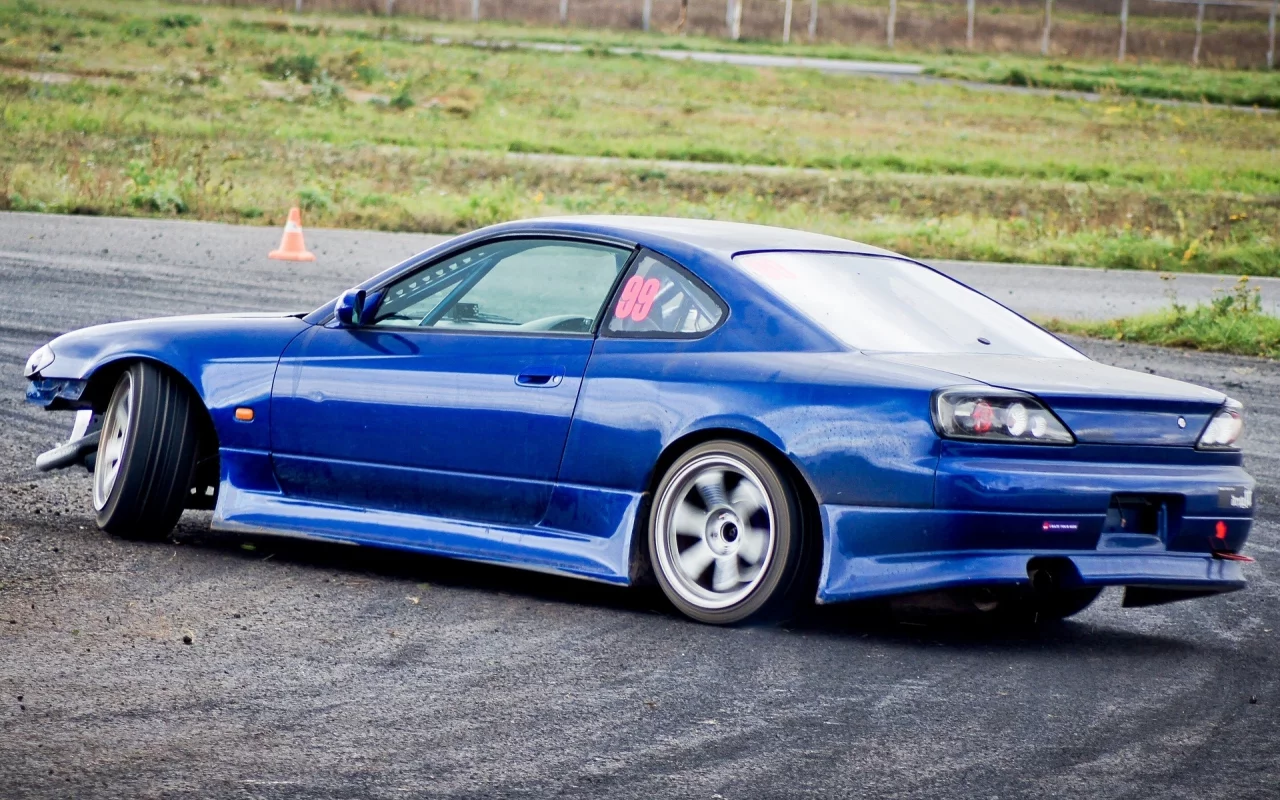купе, silvia, машина, синяя, s15, разбитая, Nissan, ниссан, авто