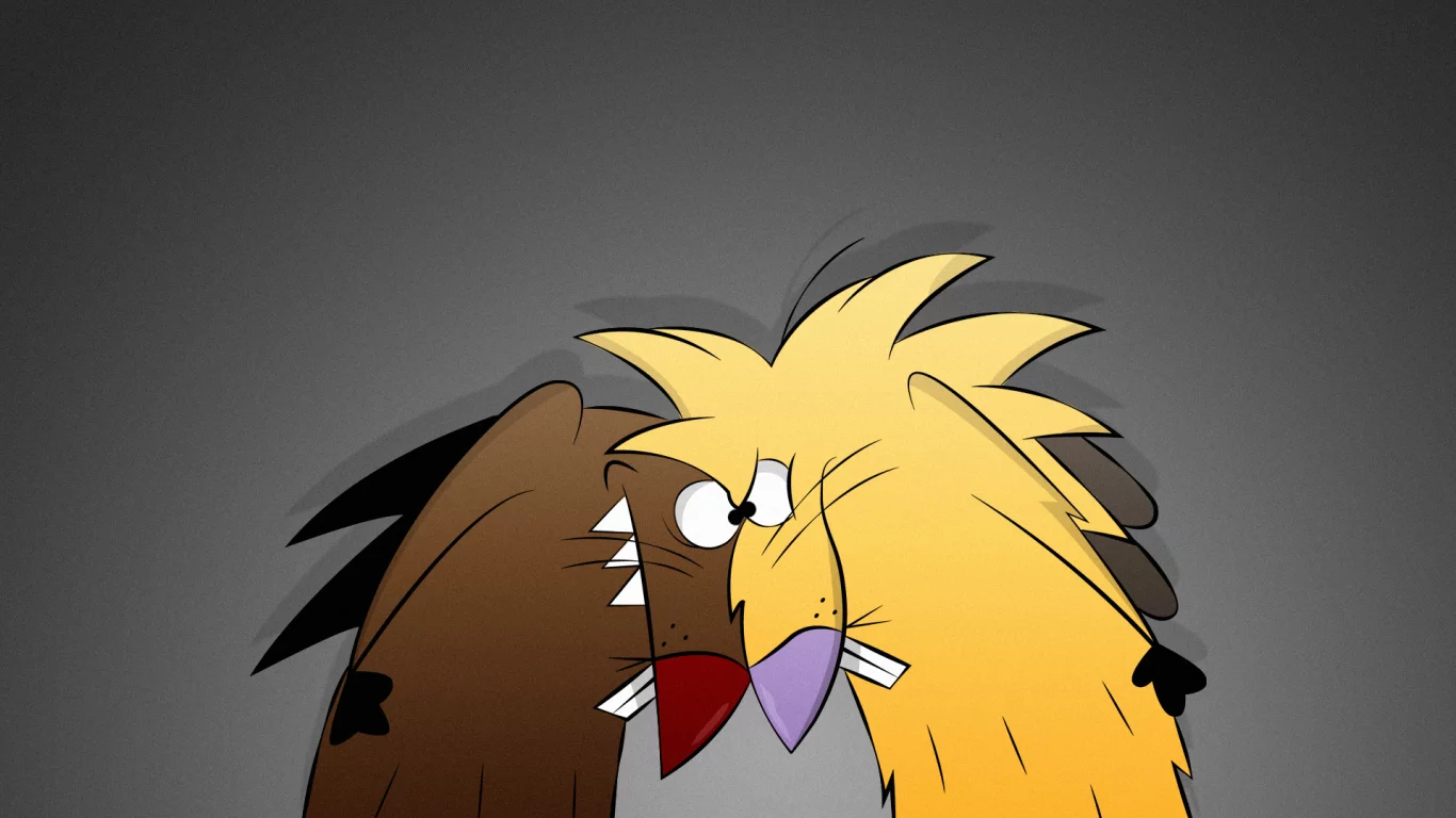 The angry beavers, норберт, деггет, бобры