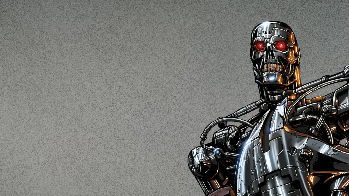 робот, терминатор, terminator, t-800, фантастика, сталь