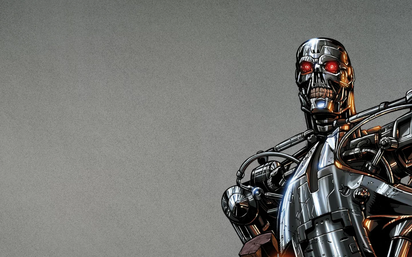 робот, терминатор, terminator, t-800, фантастика, сталь