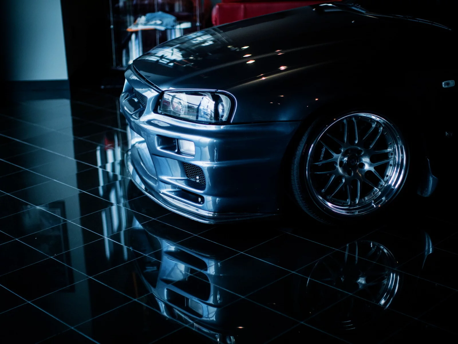 отражение, Nissan skyline, r34, ниссан, тюнинг