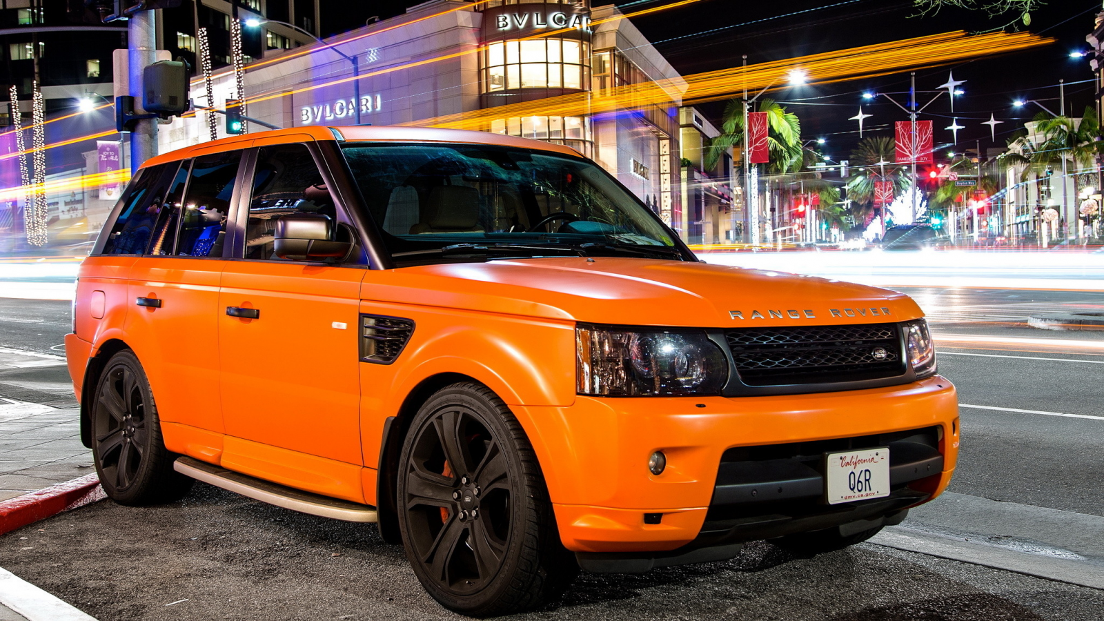 ленд ровер, sport, Land rover, оранжевый, orange, тюнинг, matte