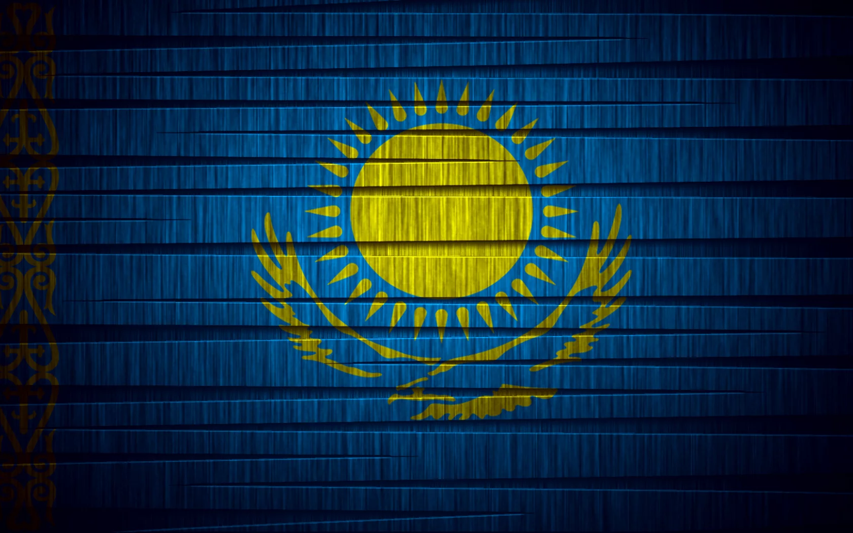 солнце, флаг казахстана, Флаг