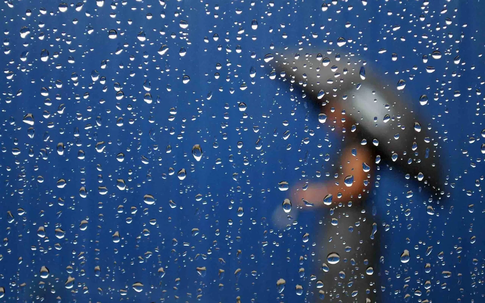 силуэт, капли, стекло, woman in the rain, Дождь