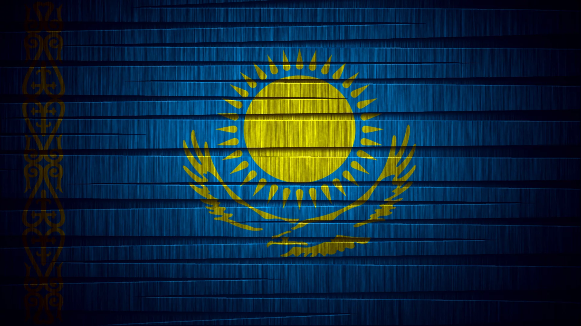 солнце, флаг казахстана, Флаг