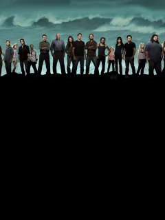 собака, lost, герои сериала, люди, море, Остаться в живых