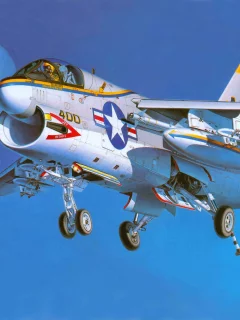 штурмовик, a-7a, a-7a, арт, палубный, самолет, corsair ii