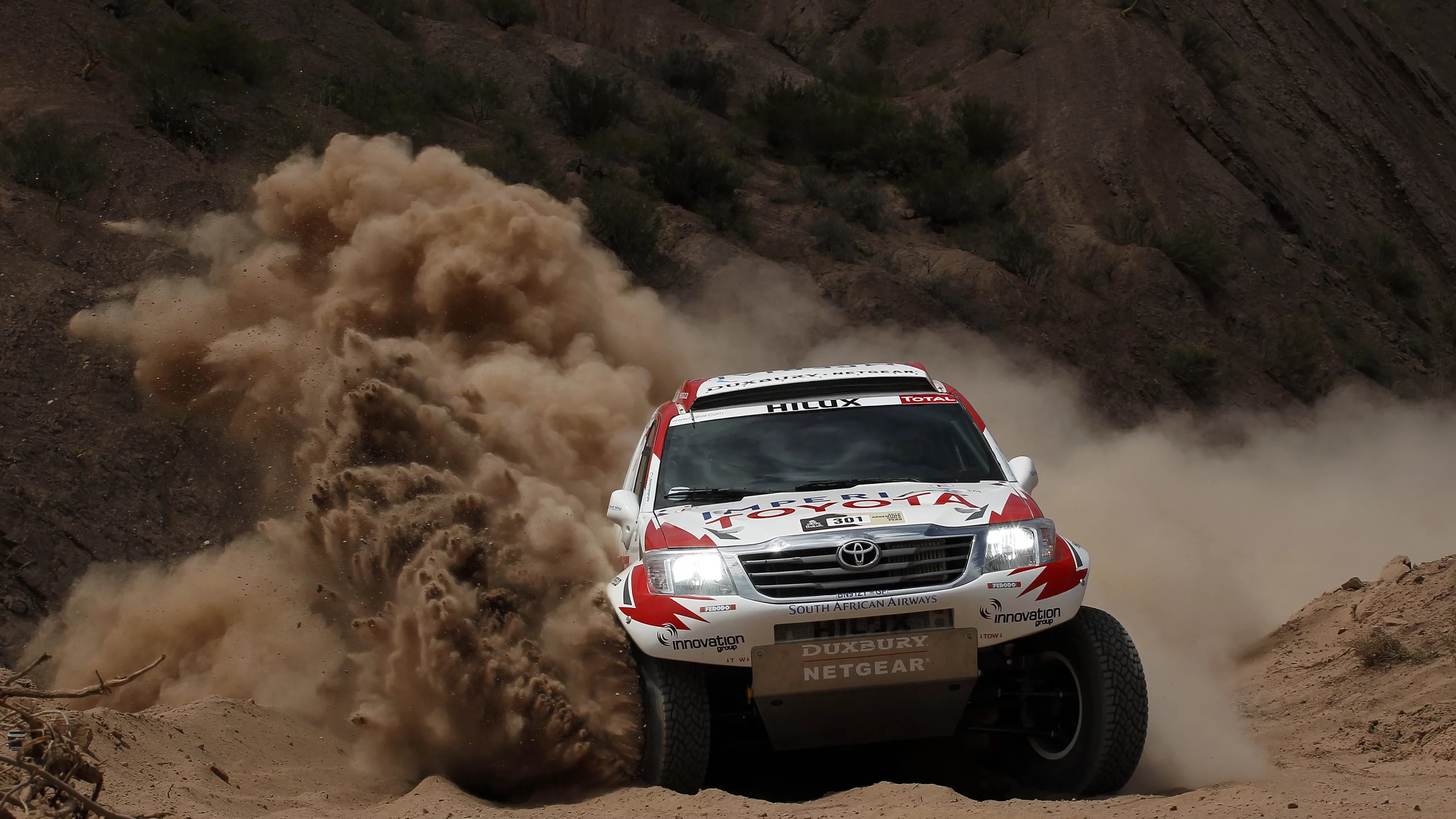 поворот, Toyota, передок, дакар, dakar, hilux, rally, тойота, песок