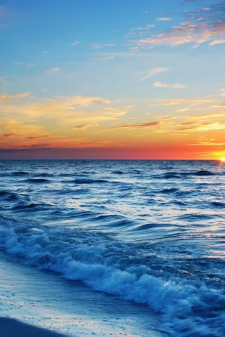 закат, Море, солнце