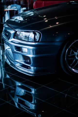 отражение, Nissan skyline, r34, ниссан, тюнинг