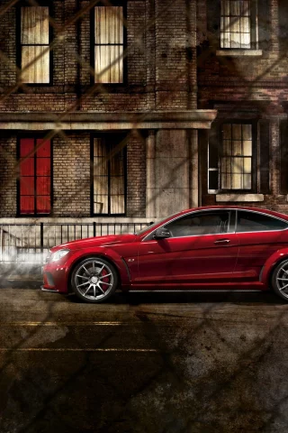 ночь, Mercedes benz c63, мерседес, amg, сетка, город